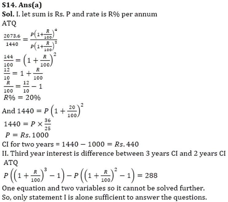 SBI Clerk Prelims Quant Daily Mock: 6th February 2020_13.1