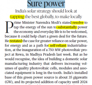 The Hindu Editorial Vocabulary- Sure Power | 13th July 2020_3.1