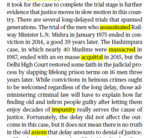 The Hindu Editorial Vocabulary- Justice, slow but sure | 23 July_4.1