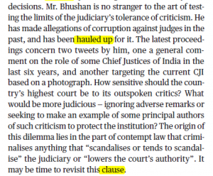 The Hindu Editorial Vocabulary- Scandalising as Contempt| 27 July_4.1