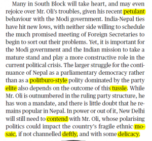 The Hindu Editorial Vocabulary- Trouble in Nepal | 30 July_5.1