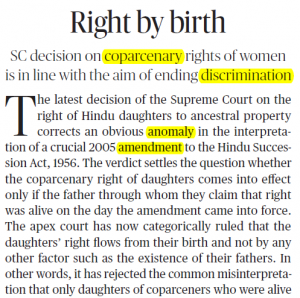 The Hindu Editorial Vocabulary- Right by Birth | 14 August_3.1