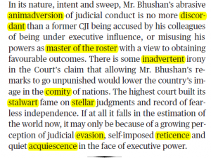 The Hindu Editorial Vocabulary- Lapsing into Contempt ; 18 August, 2020 | Latest Hindi Banking jobs_6.1