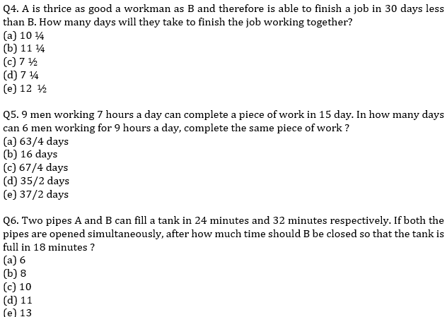 IBPS PO Prelims Quantitative Aptitude Mini Mock 9- Time & Work and Pipes & Cistern |_5.1