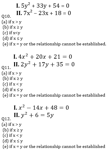 IBPS PO Prelims Quantitative Aptitude Mini Mock 16- Quadratic Inequalities |_6.1