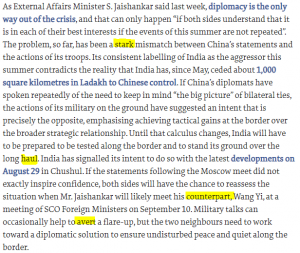 The Hindu Editorial Vocabulary- Too Close for Comfort | 7 September_4.1