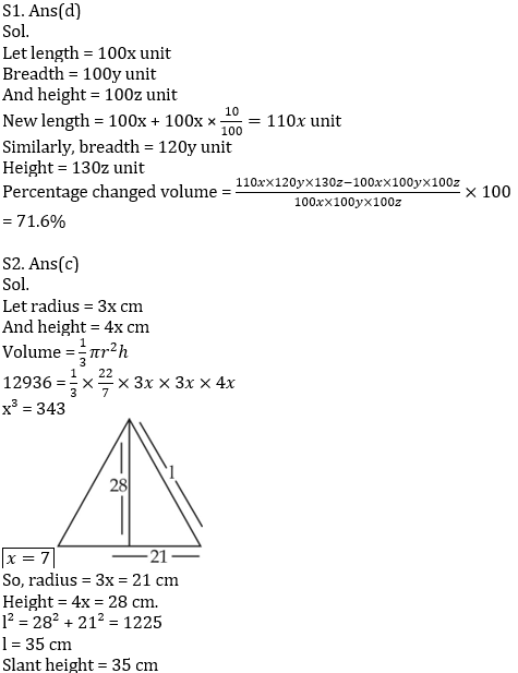 IBPS PO Prelims Quantitative Aptitude Mini Mock 23- Mensuration, Profit & Loss and Partnership |_9.1