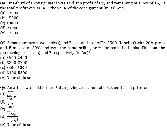 IBPS PO Prelims Quantitative Aptitude Mini Mock 23- Mensuration, Profit & Loss and Partnership |_5.1