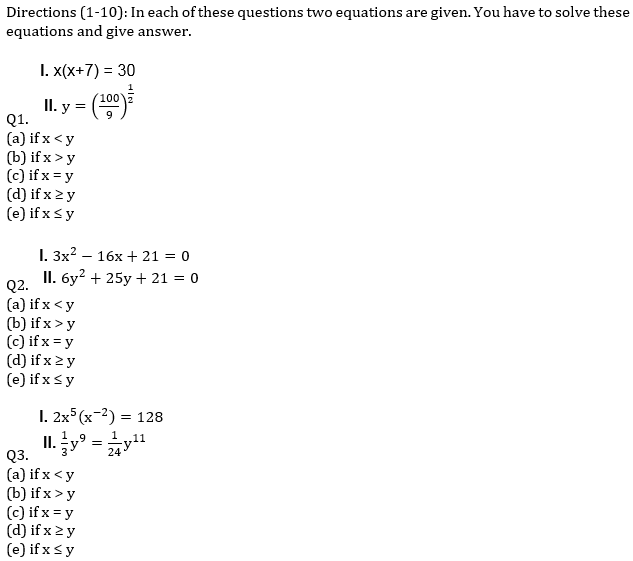 IBPS RRB Prelims Quantitative Aptitude Mini Mock 11- Quadratic Inequalities and Approximation |_3.1