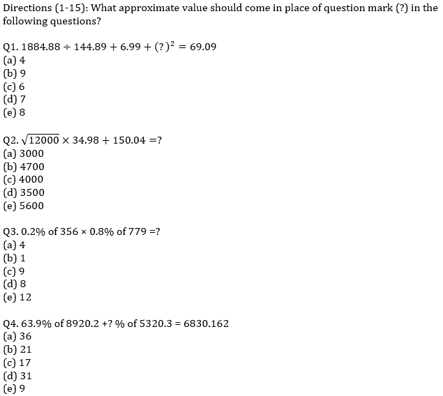 IBPS PO Prelims Quantitative Aptitude Mini Mock 28- Approximation |_3.1