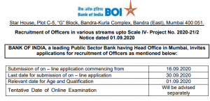 BOI Officer Recruitment 2020 Out for 214 Vacancies @bankofindia.co.in, Online Application Starts on 16 September_4.1