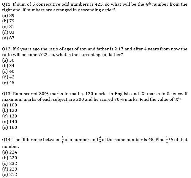 IBPS PO Prelims Quantitative Aptitude Mini Mock 30- Average, Ages and Number System |_6.1