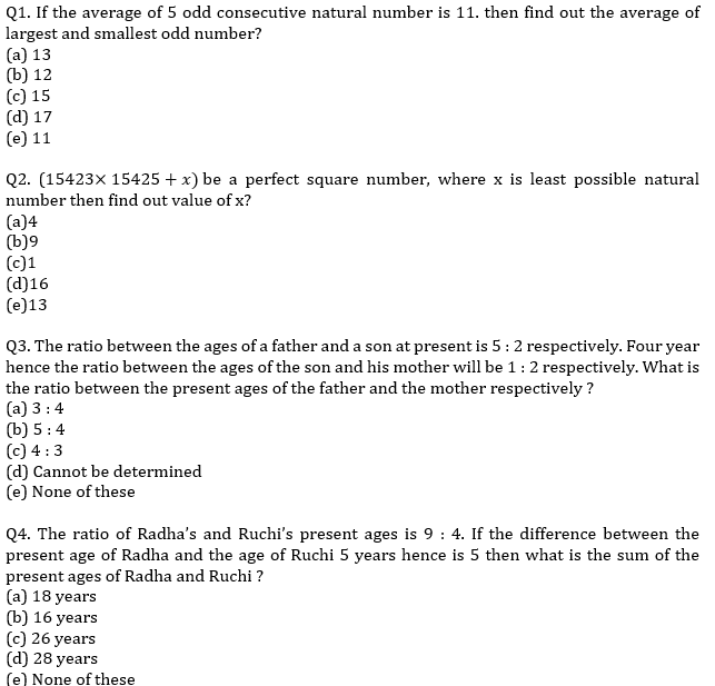 IBPS PO Prelims Quantitative Aptitude Mini Mock 30- Average, Ages and Number System |_3.1