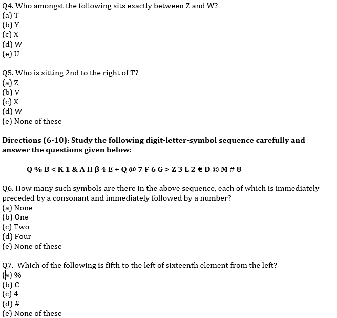 IBPS RRB Prelims Reasoning Ability Mini Mock 13- Puzzle, Alphanumeric series & Inequalities |_5.1