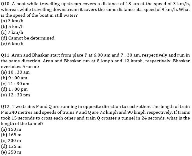 IBPS PO Prelims Quantitative Aptitude Mini Mock 32- Speed Time Distance |_7.1