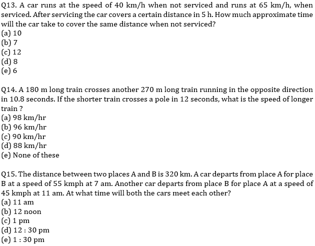 IBPS PO Prelims Quantitative Aptitude Mini Mock 32- Speed Time Distance |_8.1