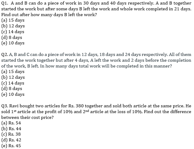 IBPS PO Prelims Quantitative Aptitude Mini Mock 40- Practice Set |_4.1