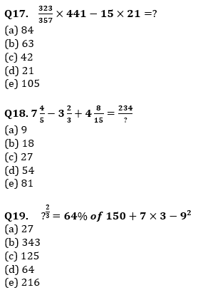 Quantitative Aptitude Quiz For SBI PO, Clerk Prelims 2021- 18th April_6.1