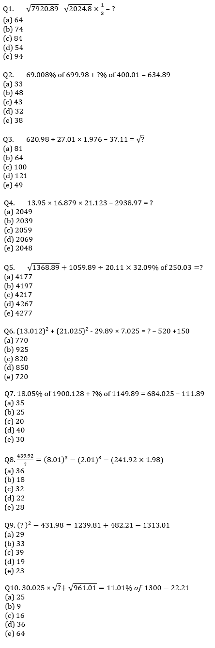 Quantitative Aptitude Quiz For SBI PO Prelims 2023 -10th September_3.1