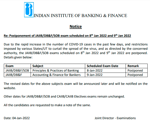 JAIIB Exam 2022 Postponed: Check Exam Dates |_5.1