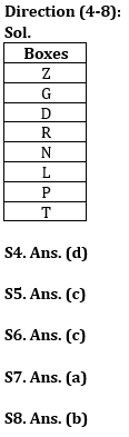 Reasoning Ability Quiz For ESIC- UDC, Steno, MTS Prelims 2022- 9th January_4.1