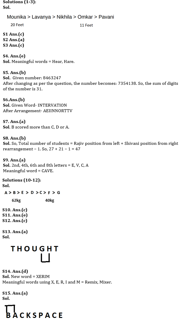 Reasoning Ability Quiz For RBI Assistant Prelims 2022- 25th February |_3.1