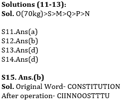 Reasoning Ability Quiz For ESIC- UDC, Steno, MTS Prelims 2022- 27th February_7.1