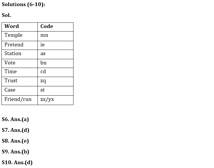 Reasoning Ability Quiz For ESIC- UDC, Steno, MTS Prelims 2022- 20th March_4.1