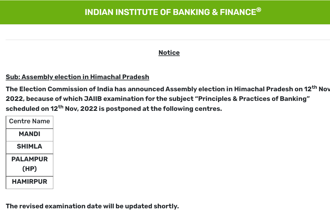 JAIIB Admit Card Nov 2022 Out For Online Exam |_3.1