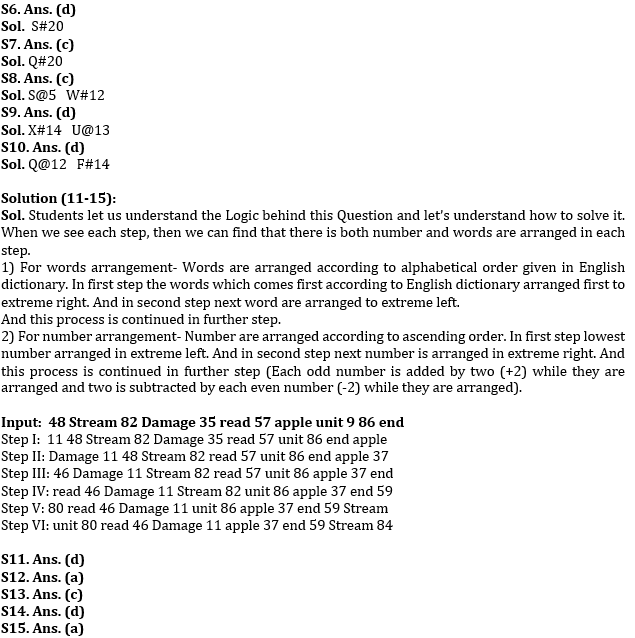 Reasoning Ability Quiz For SBI Clerk Mains 2023- 16th January_4.1