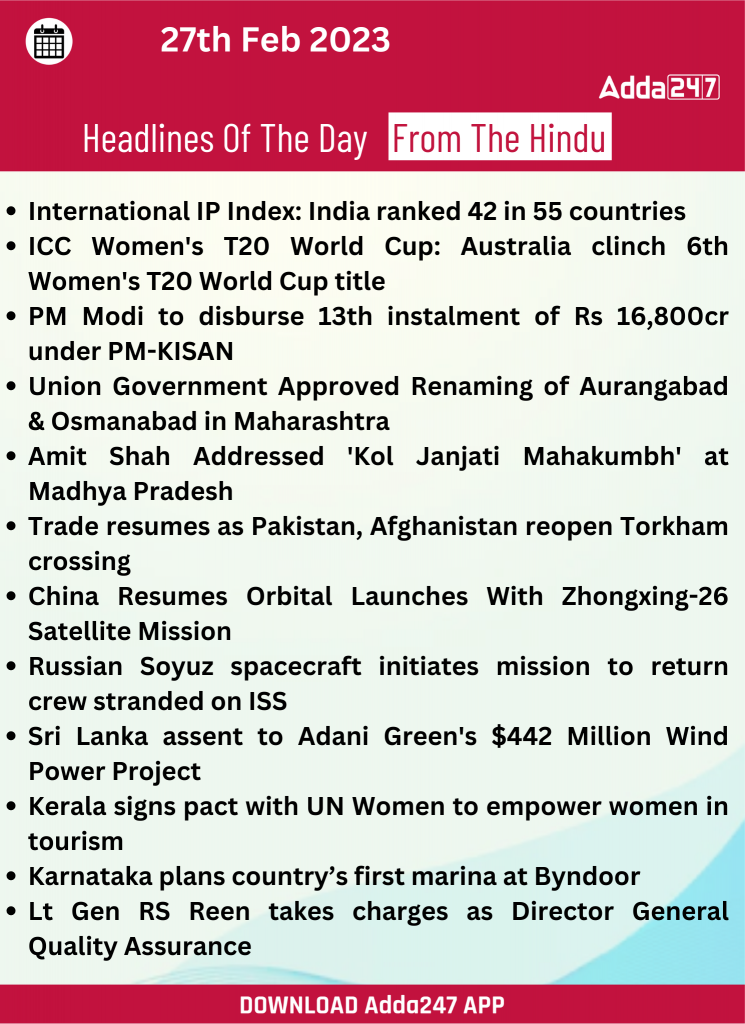 Daily Current Affairs 27th February 2023_26.1