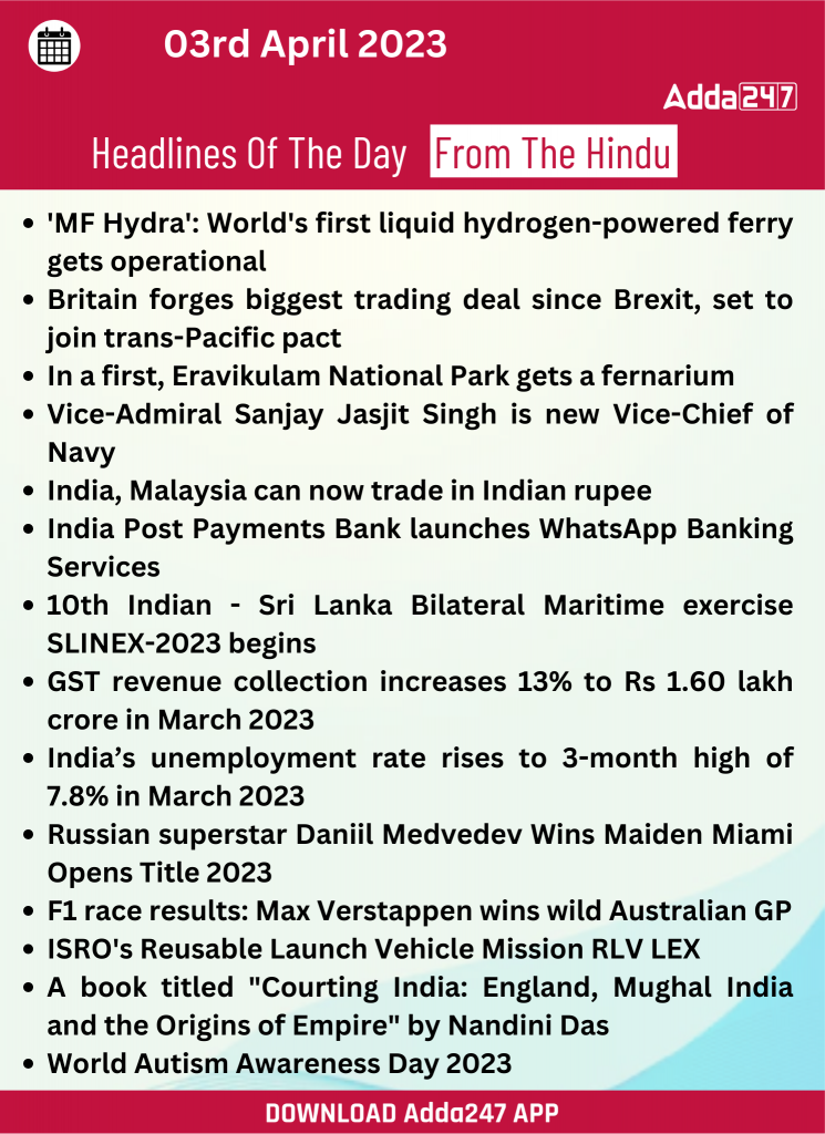 Daily Current Affairs 03rd April 2023_23.1