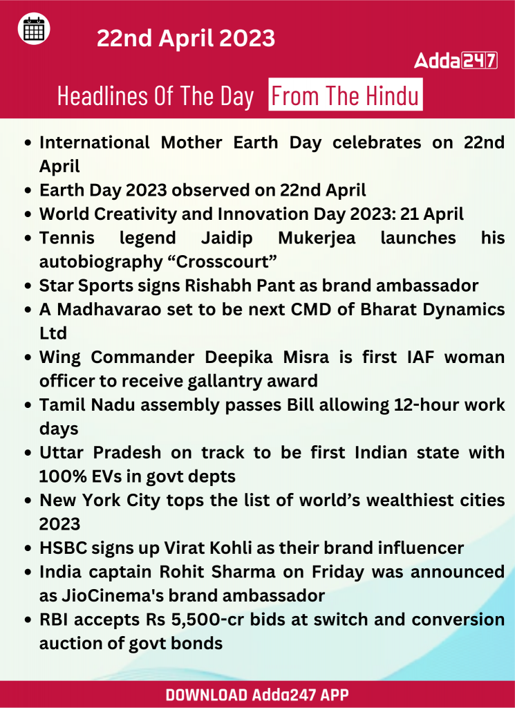 Daily Current Affairs 22nd April 2023_20.1