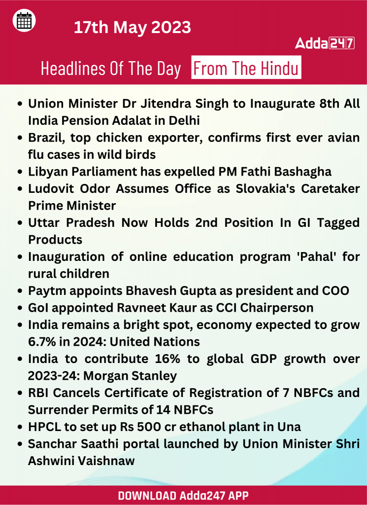 Daily Current Affairs 17th May 2023 |_22.1