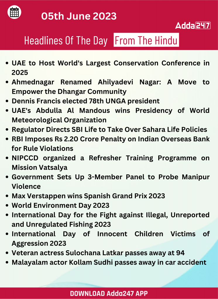 Daily Current Affairs 05th June 2023_18.1