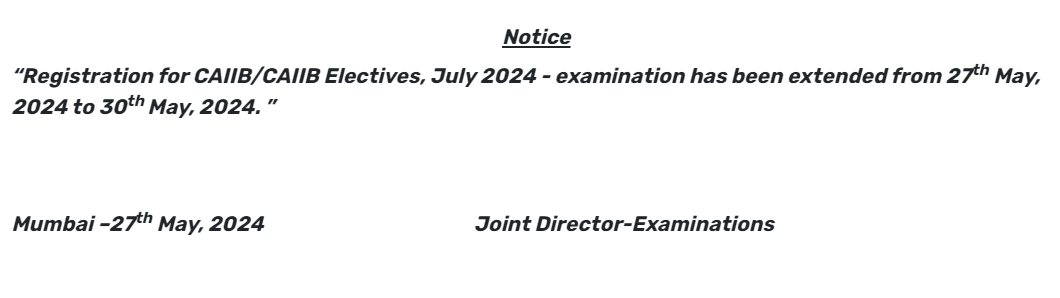 CAIIB Registration 2024, Last Date to Apply_3.1