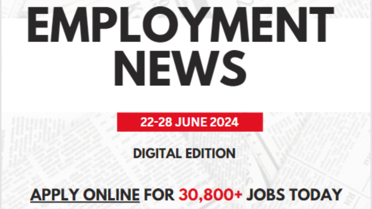 Employment News 2024 (29 June- 5 July), Download Weekly PDF Job Highlights