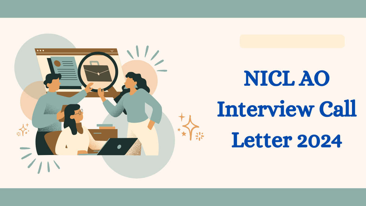 NICL AO Interview Call Letter 2024