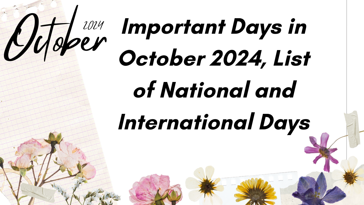 Important Days in October 2024