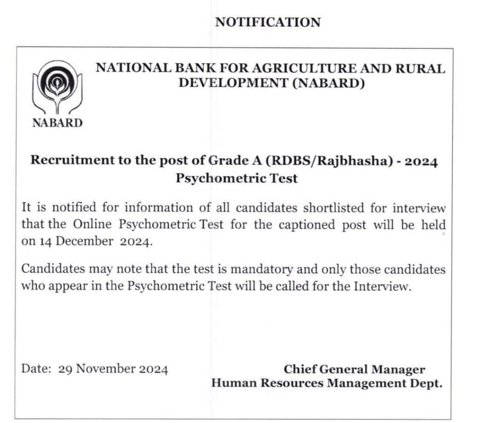 NABARD Grade A Psychometric Test Date 2024 Out For 102 Vacancies_3.1