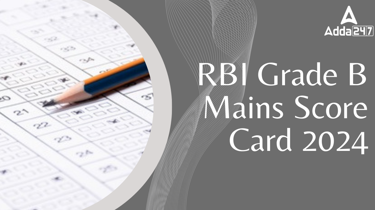 RBI Grade B Mains Score Card 2024-25