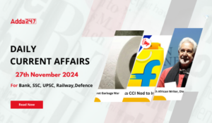 27th November 2024 Current Affairs (Daily GK Update)