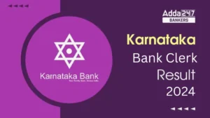 Karnataka Bank Clerk Result 2024