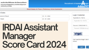 IRDAI Assistant Manager Score Card 2024 Out, Check Prelims Marks