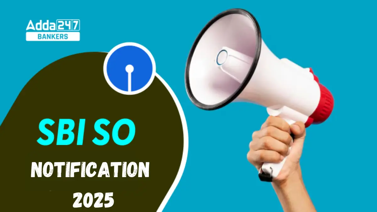 SBI SO Notification 2025