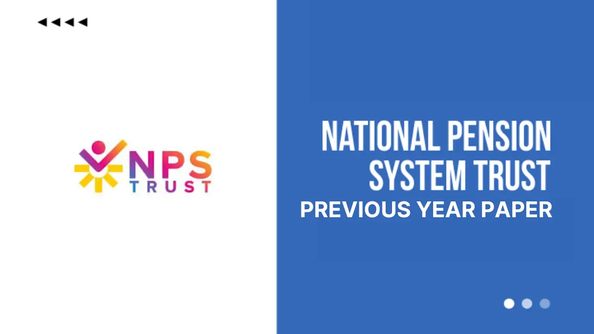 NPS Trust Previous Year Paper