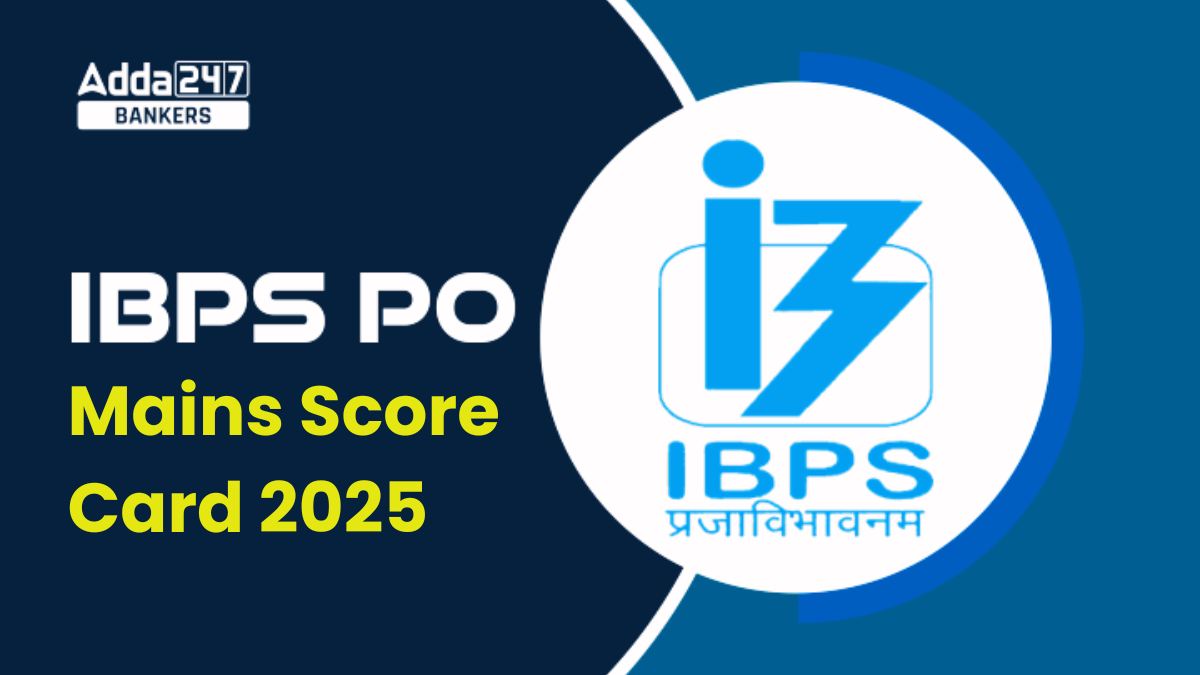 IBPS PO Mains Score Card 2025