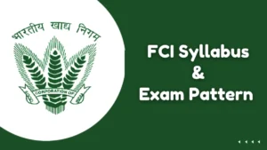 FCI Manager Syllabus