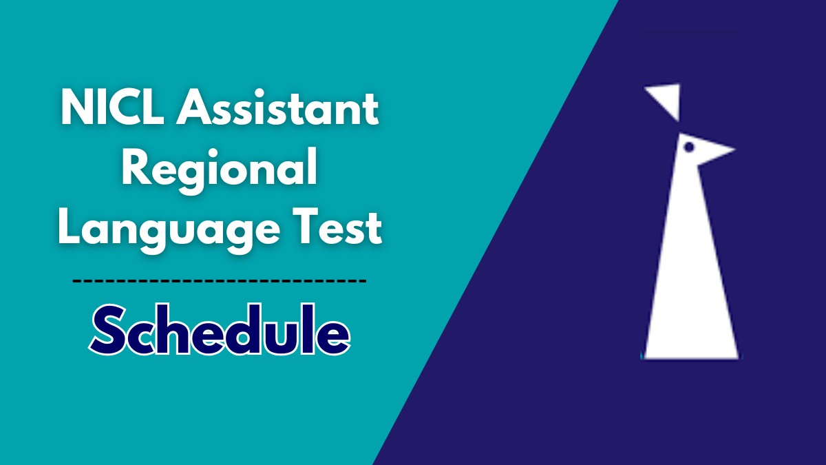 NICL Assistant Regional Language Test Schedule 2025