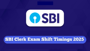 SBI Clerk Exam Shift Timings